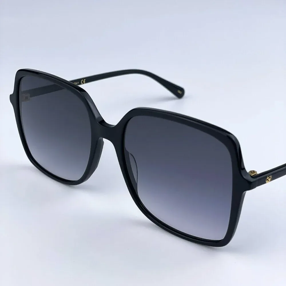 NEW GUCCI GG0544S 001 Black Grey Gradient Square Women Sunglasses